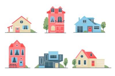 Free Vector | House collection illustration concept