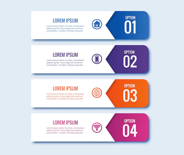 Free Vector | Infographic steps concept creative banner design