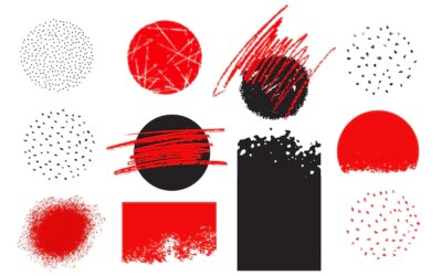 Free Vector | Ink brush stroke grunge banner collection