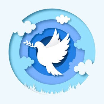 Free Vector | International day of peace in paper style