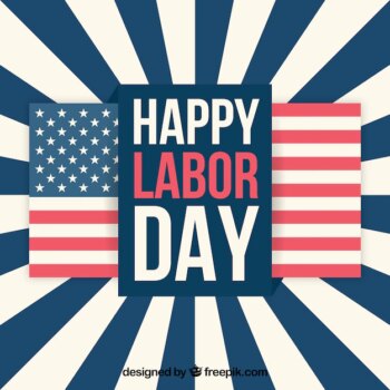 Free Vector | Labor day background in flat style