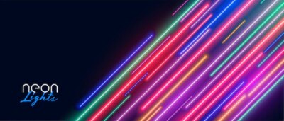 Free Vector | Led light neon streaks show background