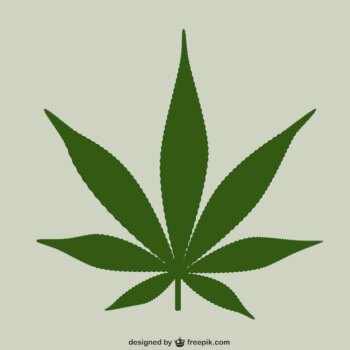 Free Vector | Marijuana leaf vector