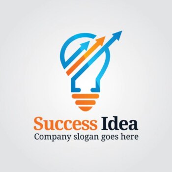 Free Vector | Marketing logo with bulb