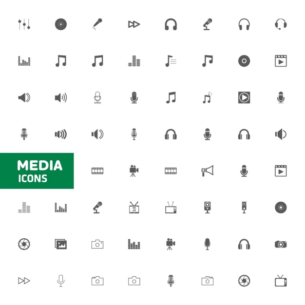 Free Vector | Media icon collection
