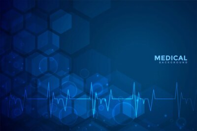Free Vector | Medical and healthcare blue background design