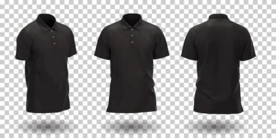 Free Vector | Men's black polo shirt mockup