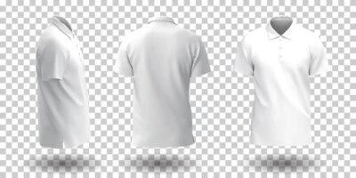 Free Vector | Men's white polo shirt mockup