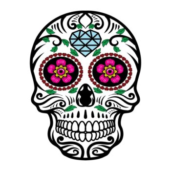 Free Vector | Mexican skull design