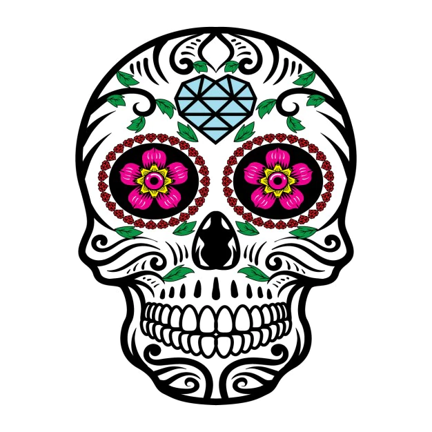 Free Vector | Mexican skull design