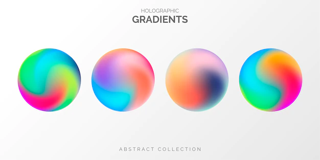 Free Vector | Modern holographic gradient collection