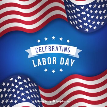 Free Vector | Modern labor day composition with flat design