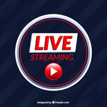 Free Vector | Modern live streaming icon with flat design