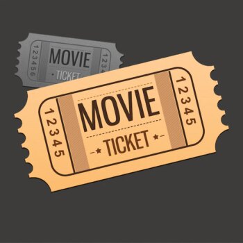 Free Vector | Movie ticket design