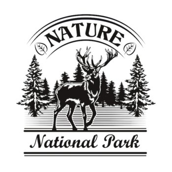 Free Vector | Nature and park emblem