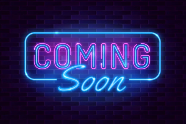 Free Vector | Neon coming soon background