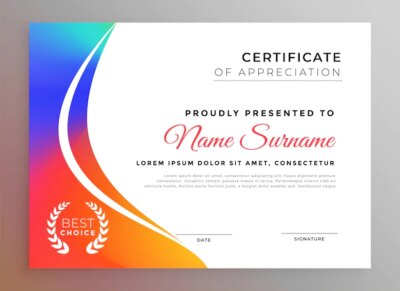 Free Vector | Nice colorful diploma certificate template design