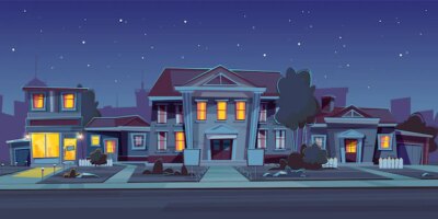 Free Vector | Night background with rental of house