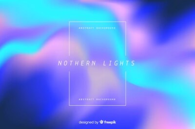 Free Vector | Nothern lights background