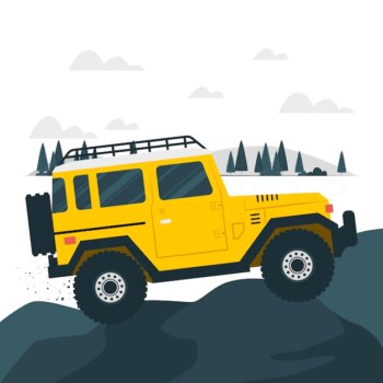 Free Vector | Off road concept illustration