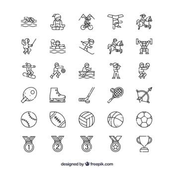 Free Vector | Olympic sports icons