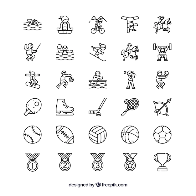 Free Vector | Olympic sports icons