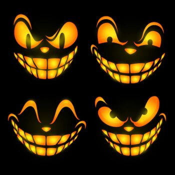 Free Vector | Ominous face expressions