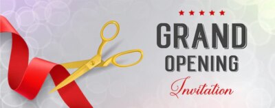 Free Vector | Opening banner with elegant design