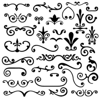 Free Vector | Ornamental elements collection