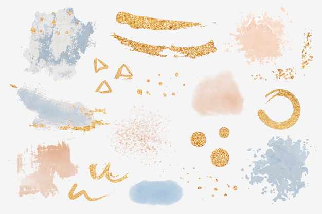 Free Vector | Paint splatter design elements set vector