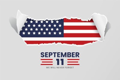 Free Vector | Paper style 9.11 patriot day background