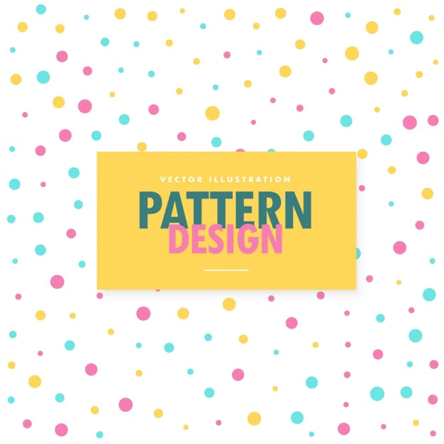Free Vector | Pattern of colored dots