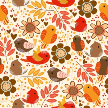 Free Vector | Pattern with birds