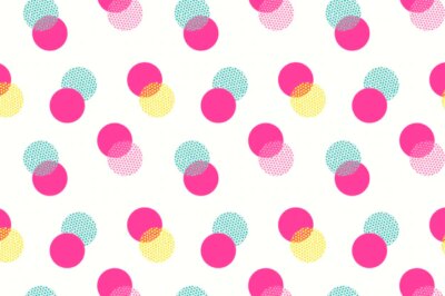 Free Vector | Pink pattern background, polka dot, cute feminine design vector