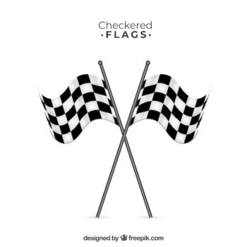 Free Vector | Race checkered flags with flat design