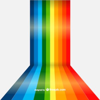 Free Vector | Rainbow lines background