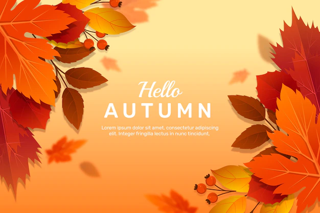 Free Vector | Realistic background for autumn