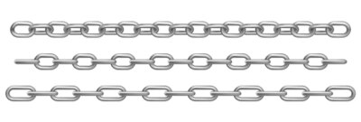 Free Vector | Realistic chrome metal chains