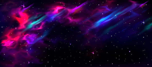 Free Vector | Realistic galaxy background