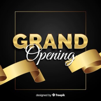 Free Vector | Realistic grand opening background