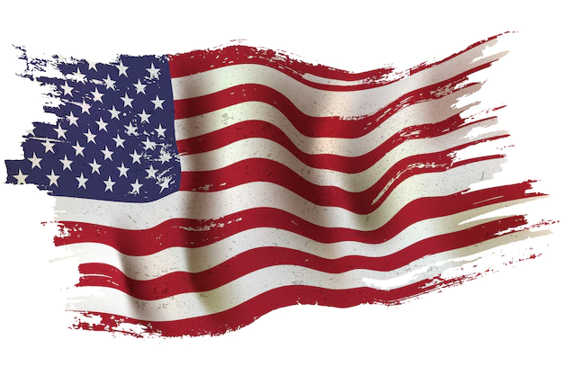 Free Vector | Realistic grunge american flag