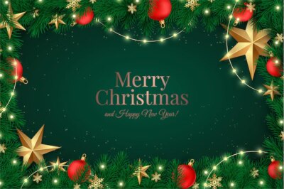 Free Vector | Realistic merry christmas background