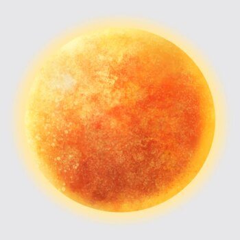Free Vector | Realistic sun element vector in gray background