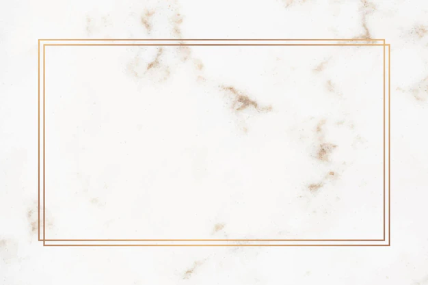 Free Vector | Rectangle gold frame on a marble