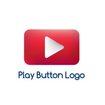 Free Vector | Red logo, play video