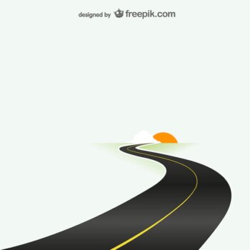 Free Vector | Road destination template