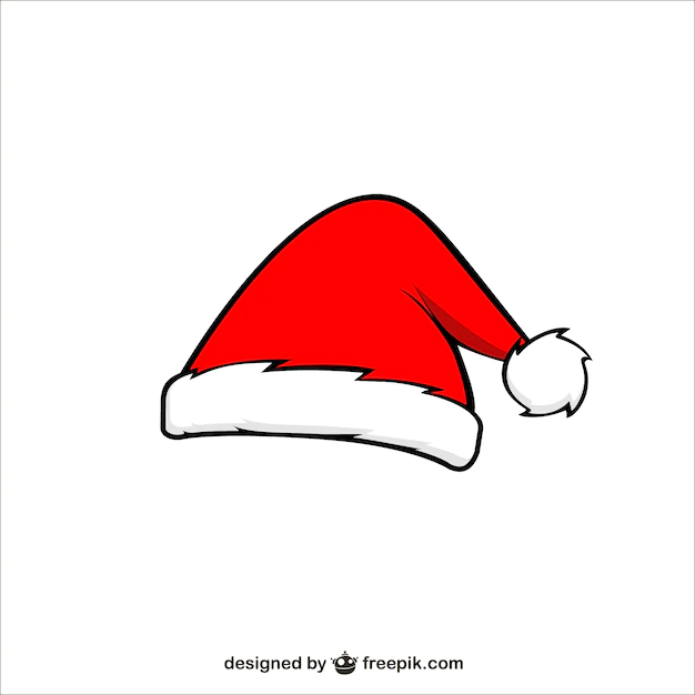 Free Vector | Santa claus cartoon hat