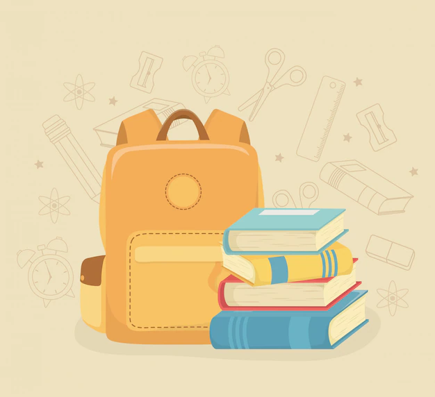 Free Vector | Schoolbag and supplies back to school