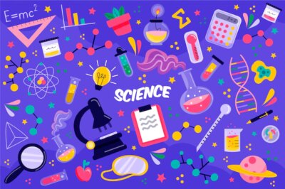 Free Vector | Science education background