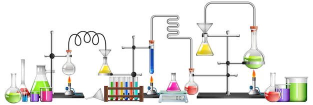Free Vector | Science equipments